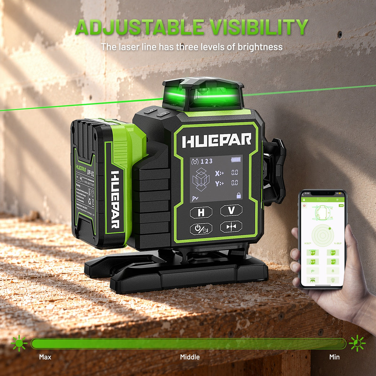 Huepar W04CG Laserniveau