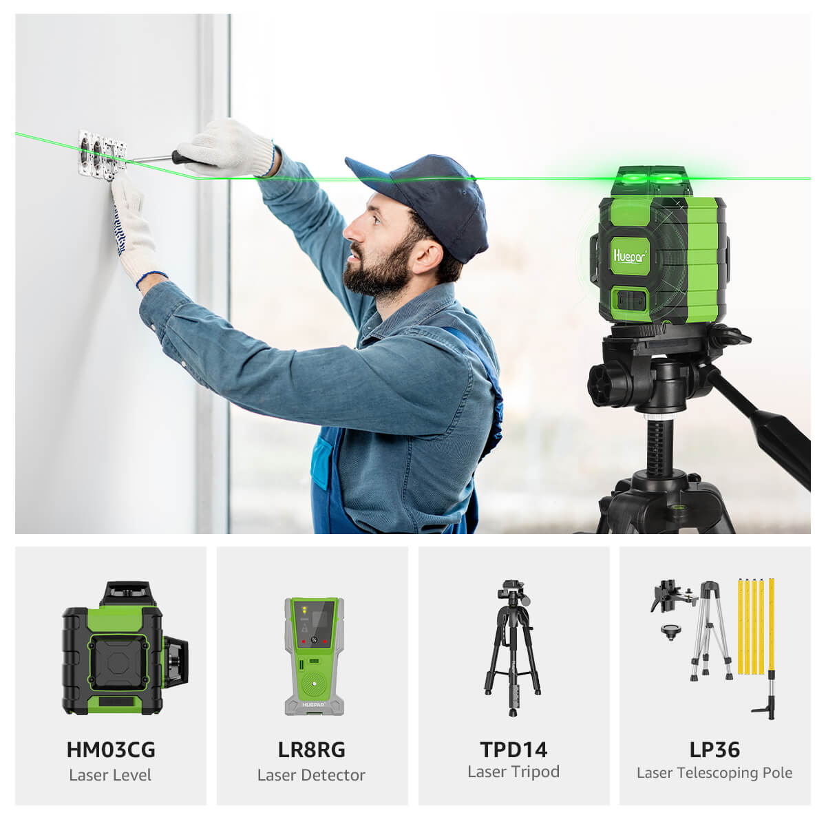 Huepar HM03CG Profi-Set