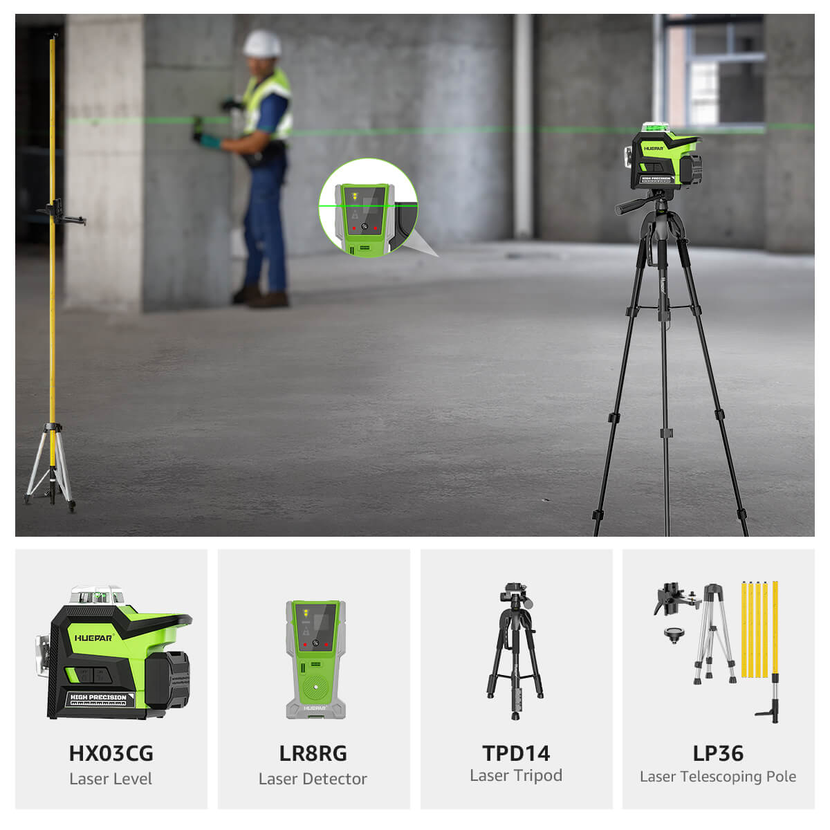 Huepar HX03CG Profi-Set