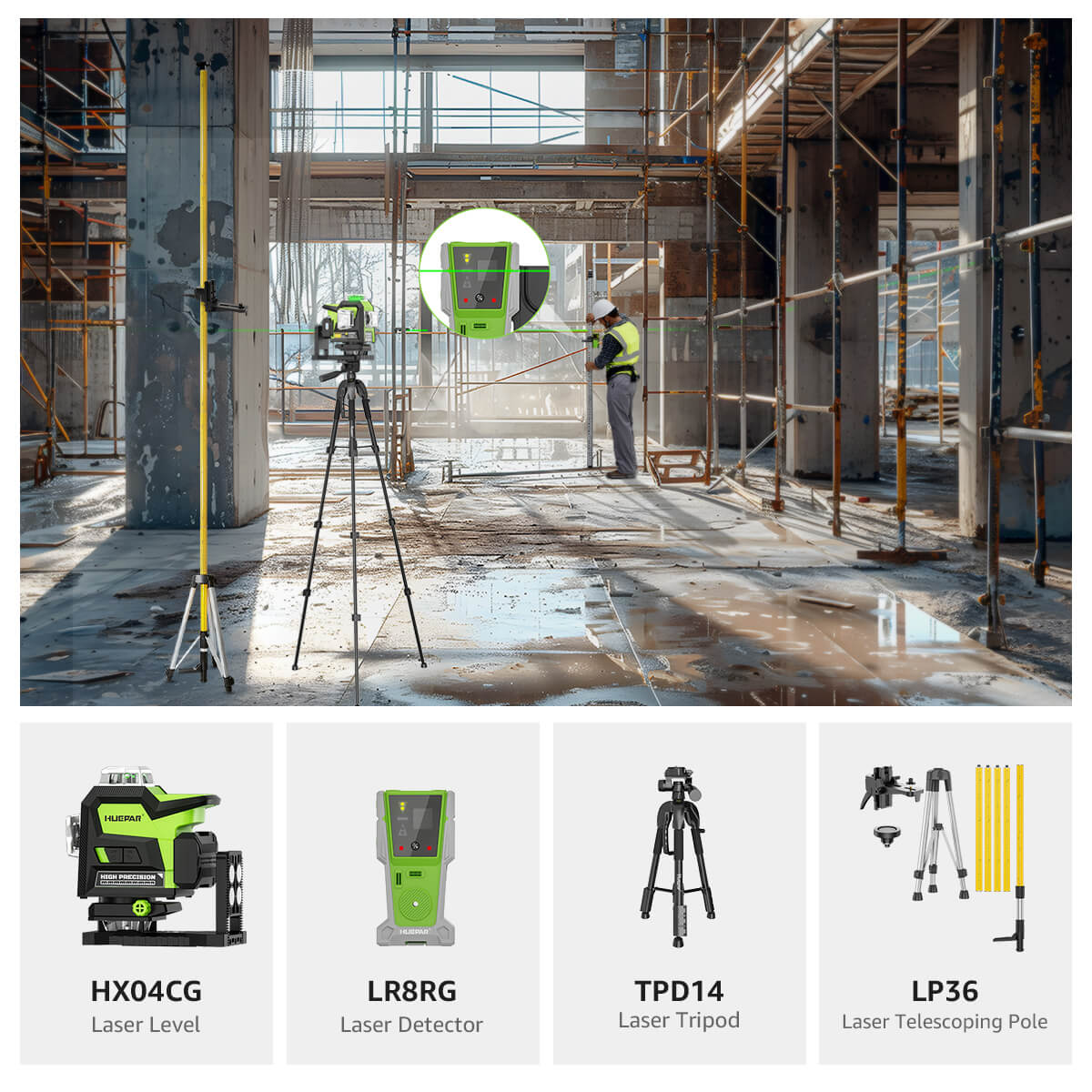 Huepar HX04CG Profi-Set