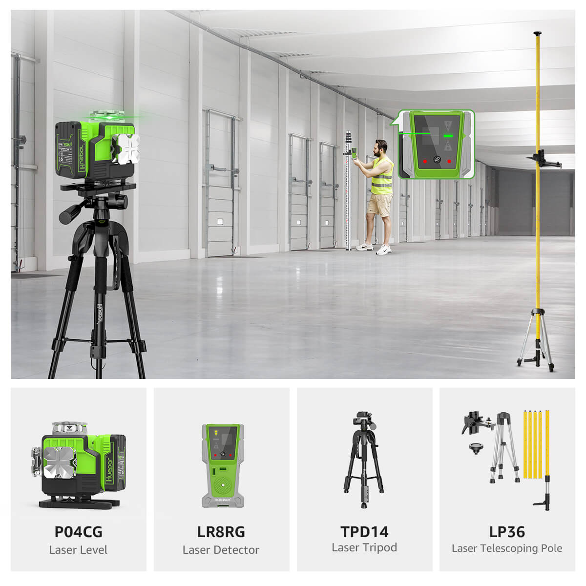 Huepar P04CG Profi-Set