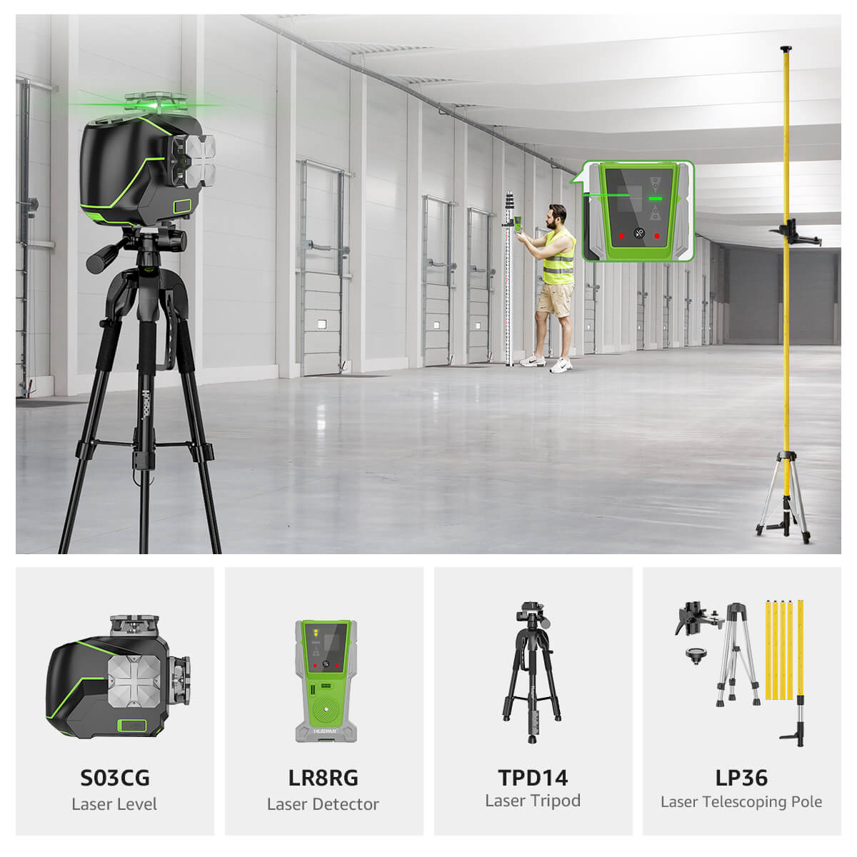 Huepar S03CG Profi-Set