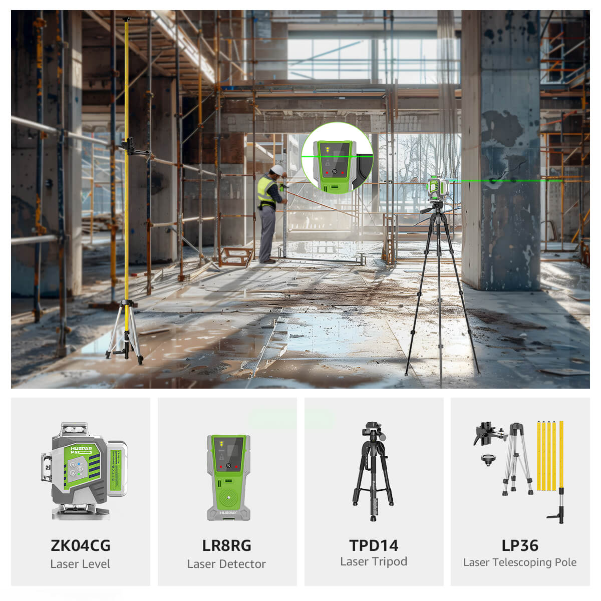 Huepar ZK04CG Profi-Set