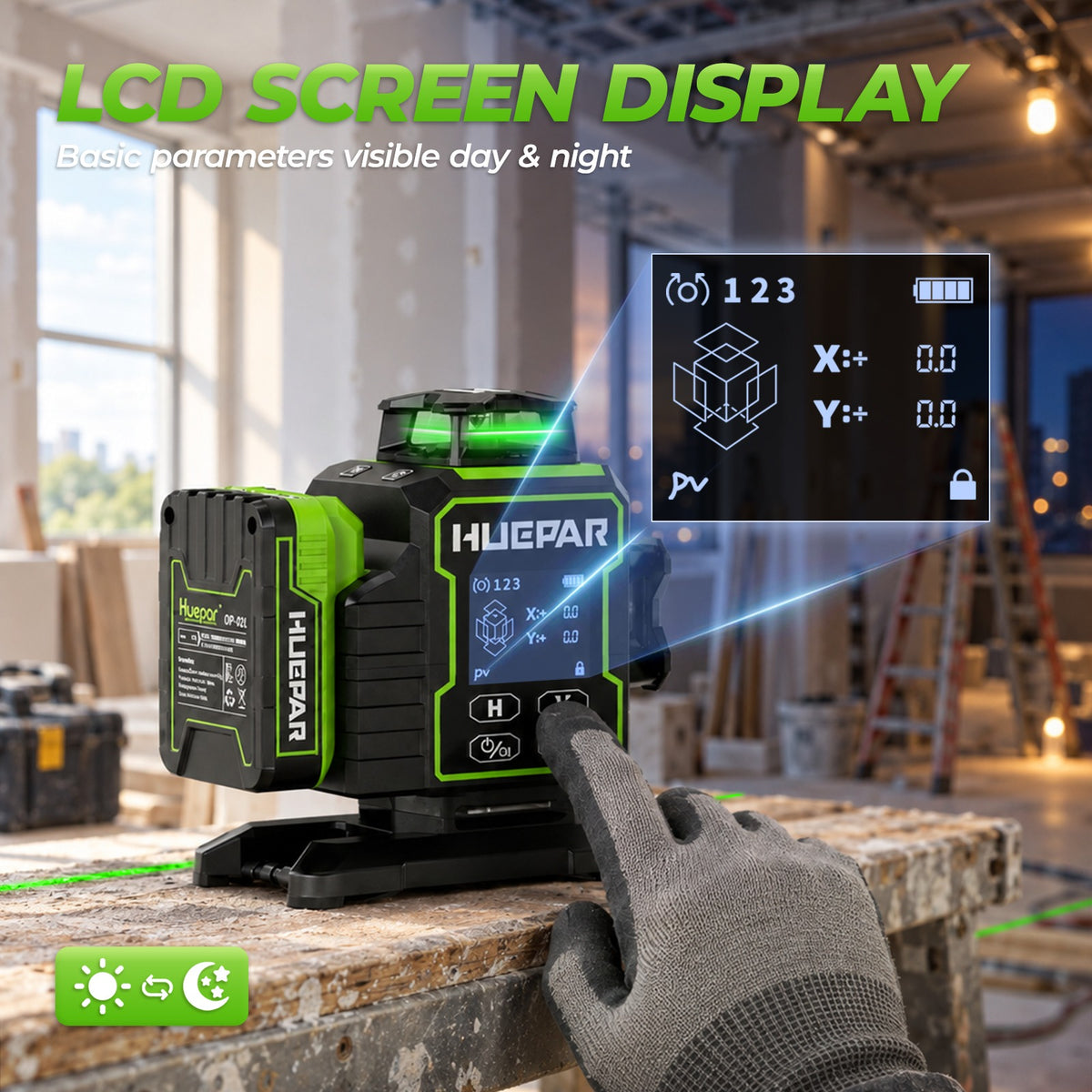 Huepar W04CG Laserniveau