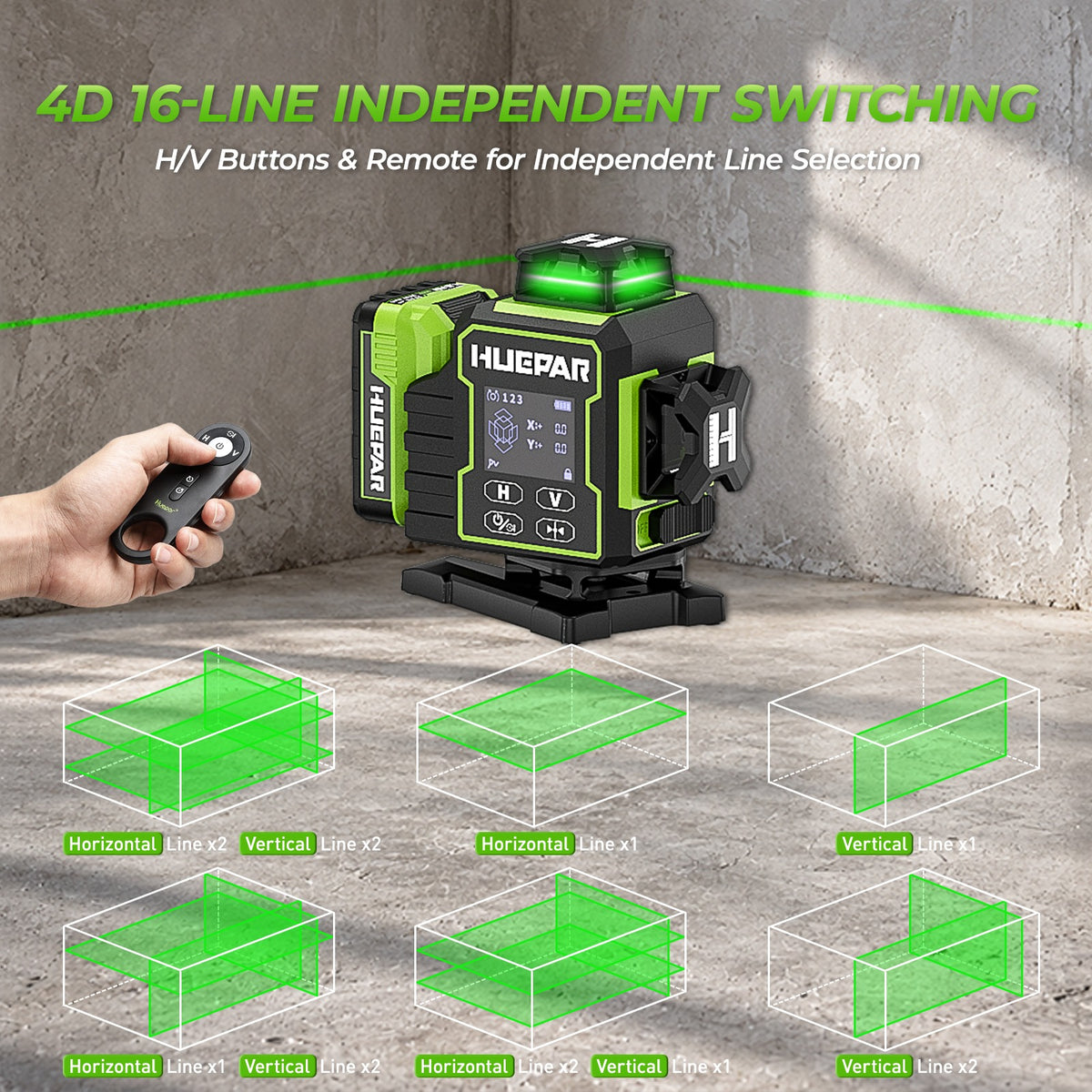 Huepar W04CG Laserniveau