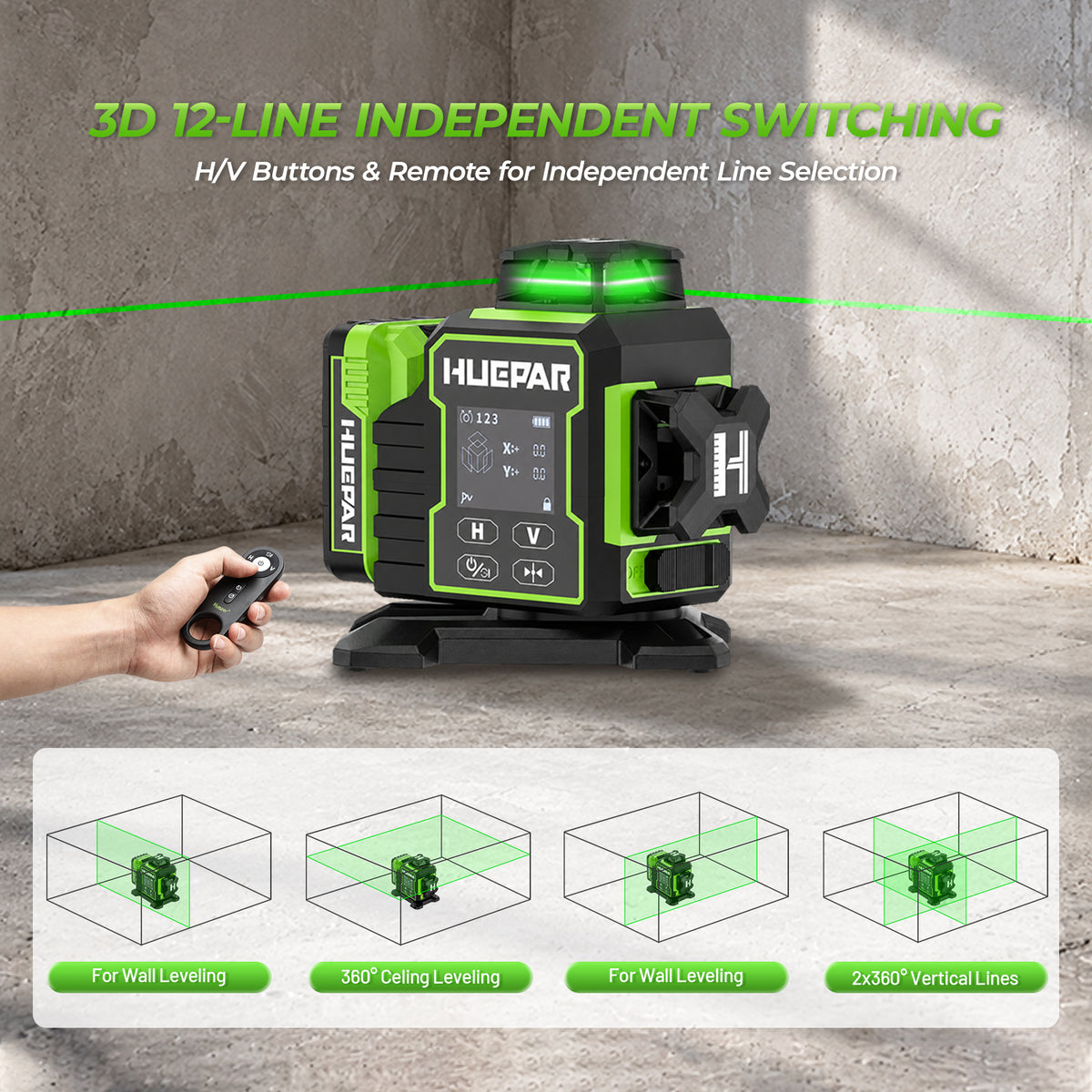 Huepar W03CG Laserniveau