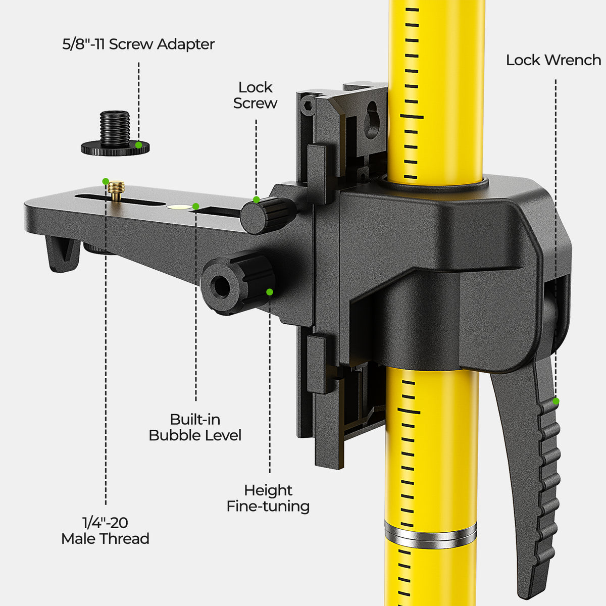 Huepar LP36 - 3,7m Laser Teleskopstange