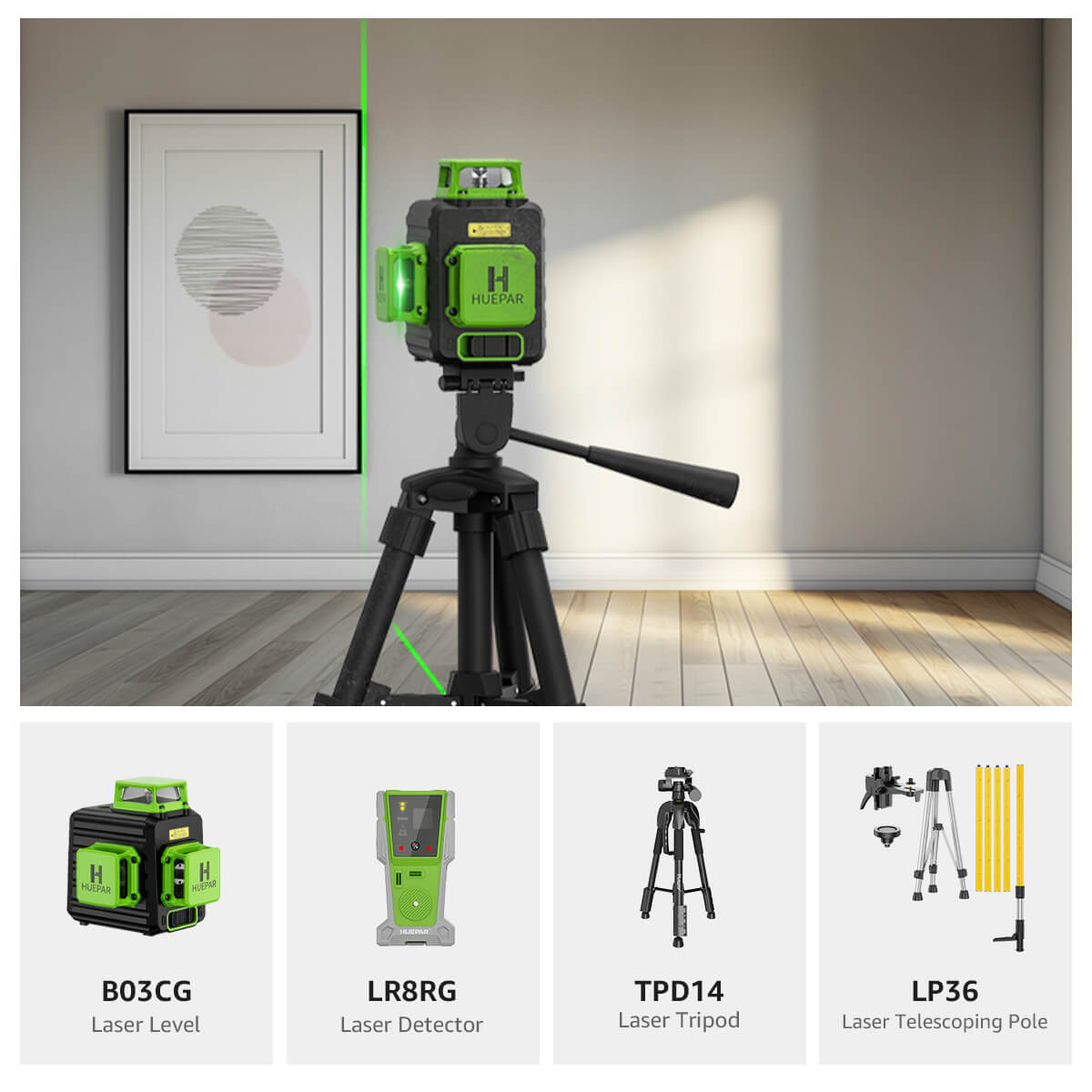 Huepar B03CG Profi-Set