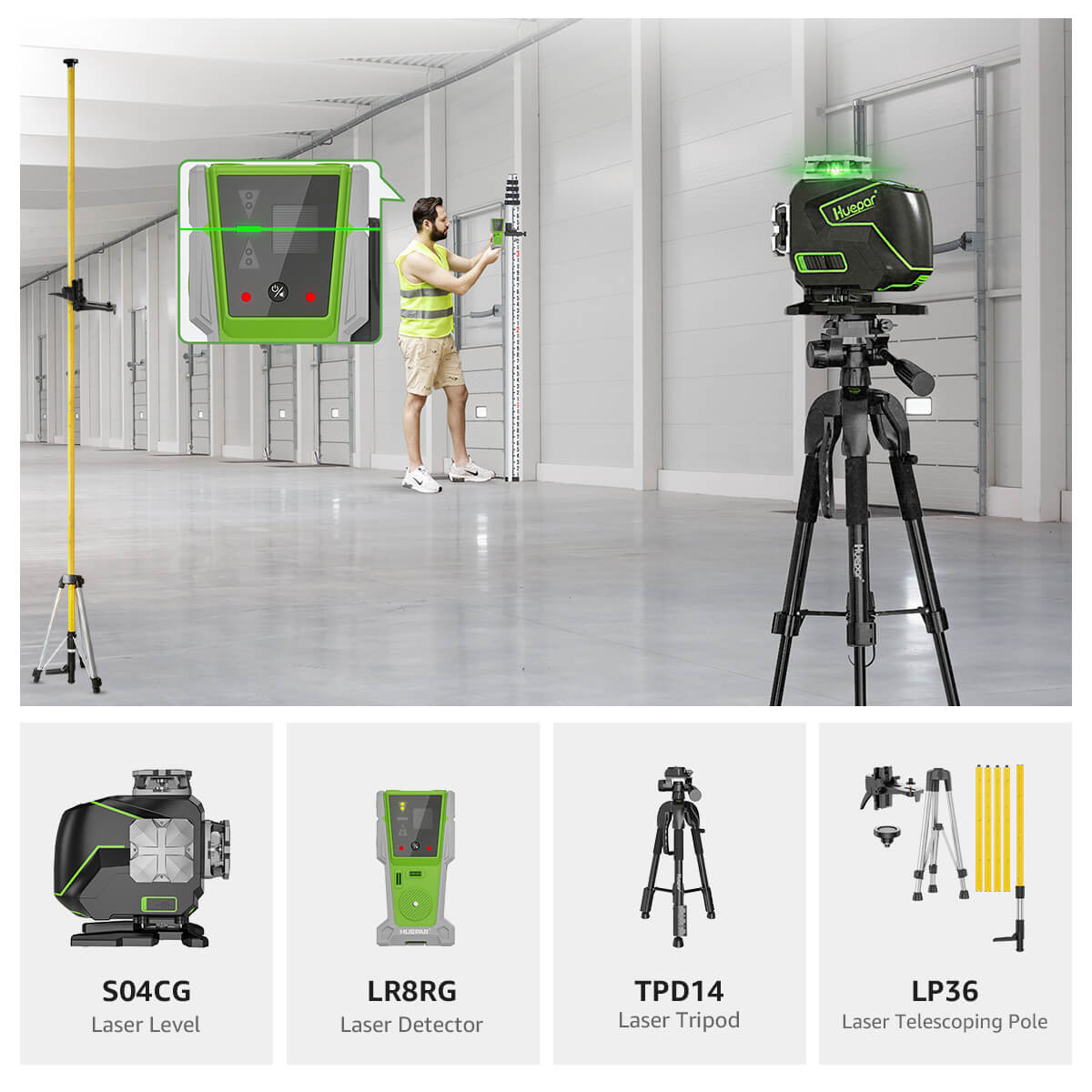 Huepar S04CG Profi-Set