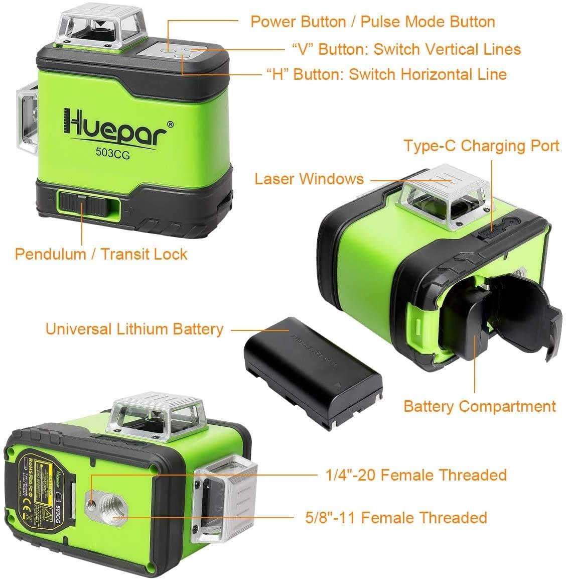 Huepar 503CG Laserniveau - HUEPAR DE