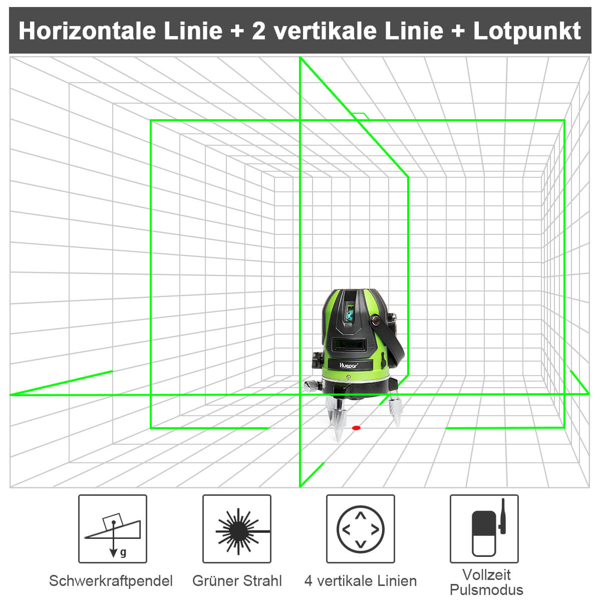 Huepar 6141G Laserniveau - HUEPAR DE