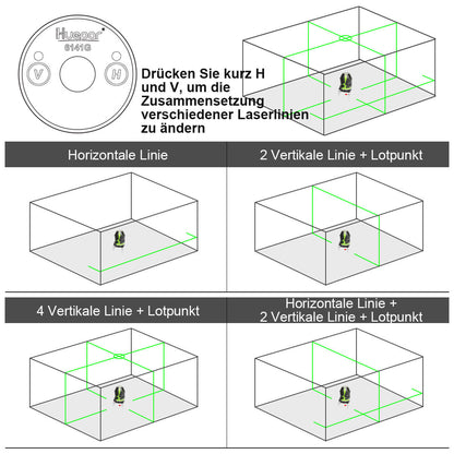 Huepar 6141G Laserniveau - HUEPAR DE