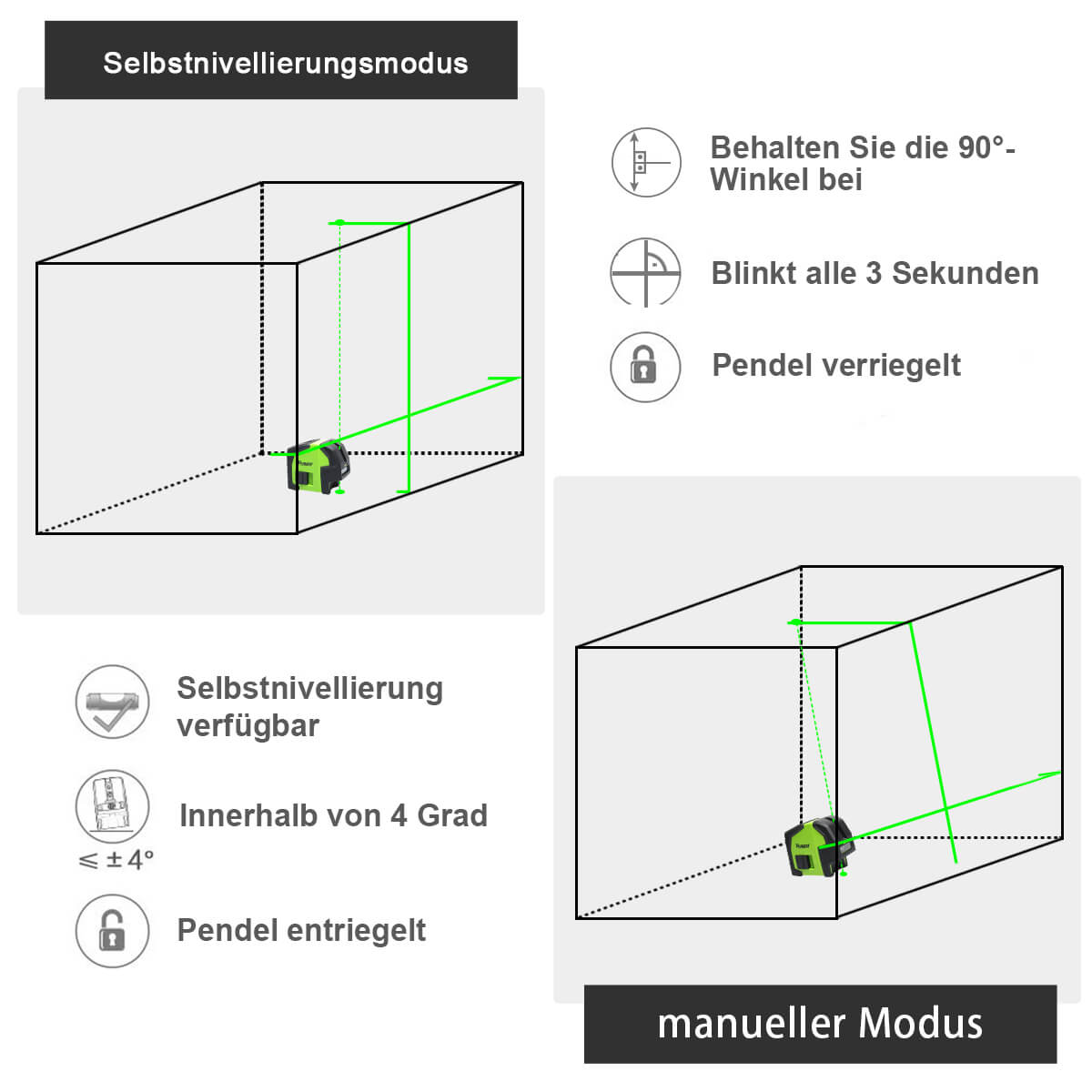 Huepar 8211G Laserniveau - HUEPAR DE