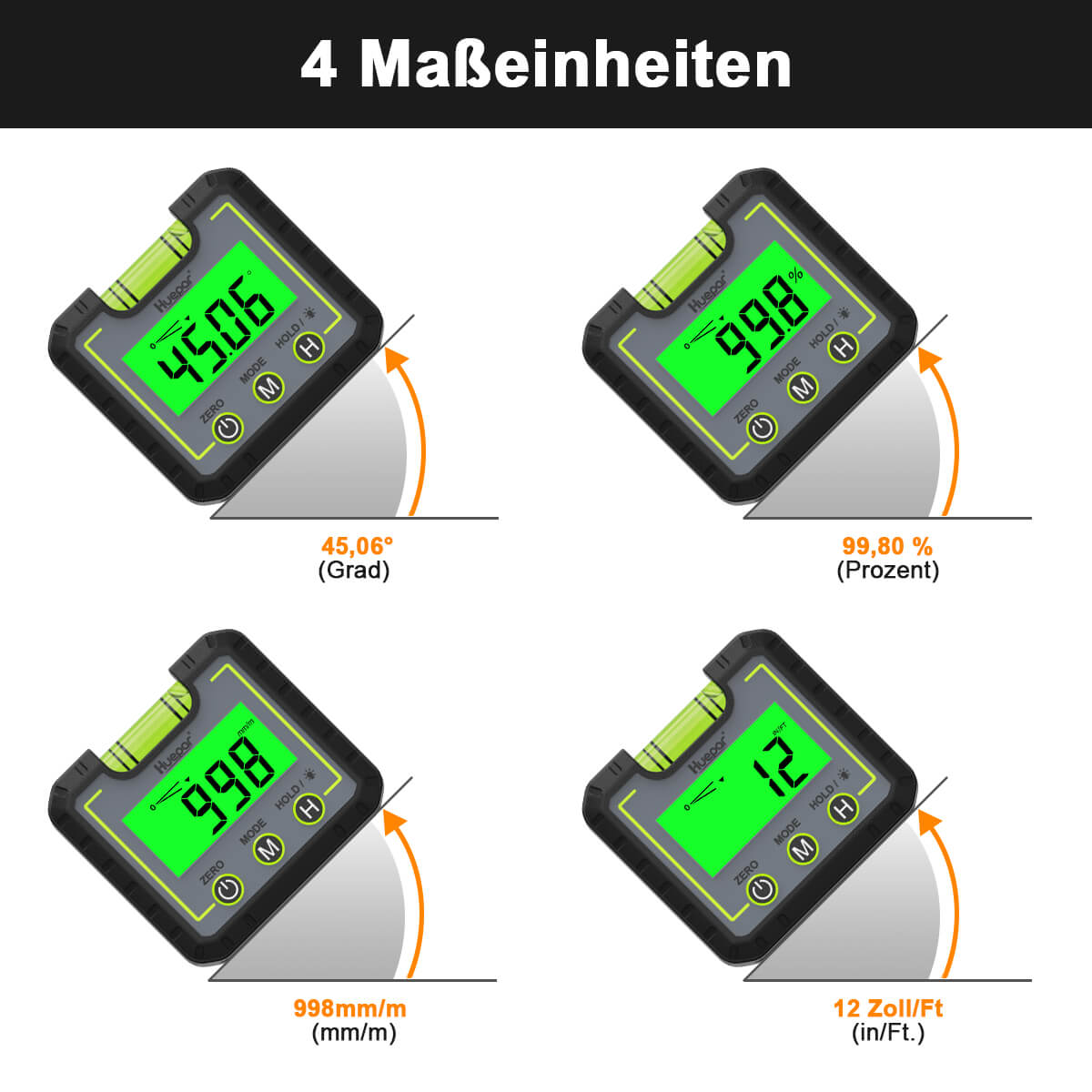 Huepar AG01 - Digitales Niveau Winkelmesser Neigungsmesser - HUEPAR DE