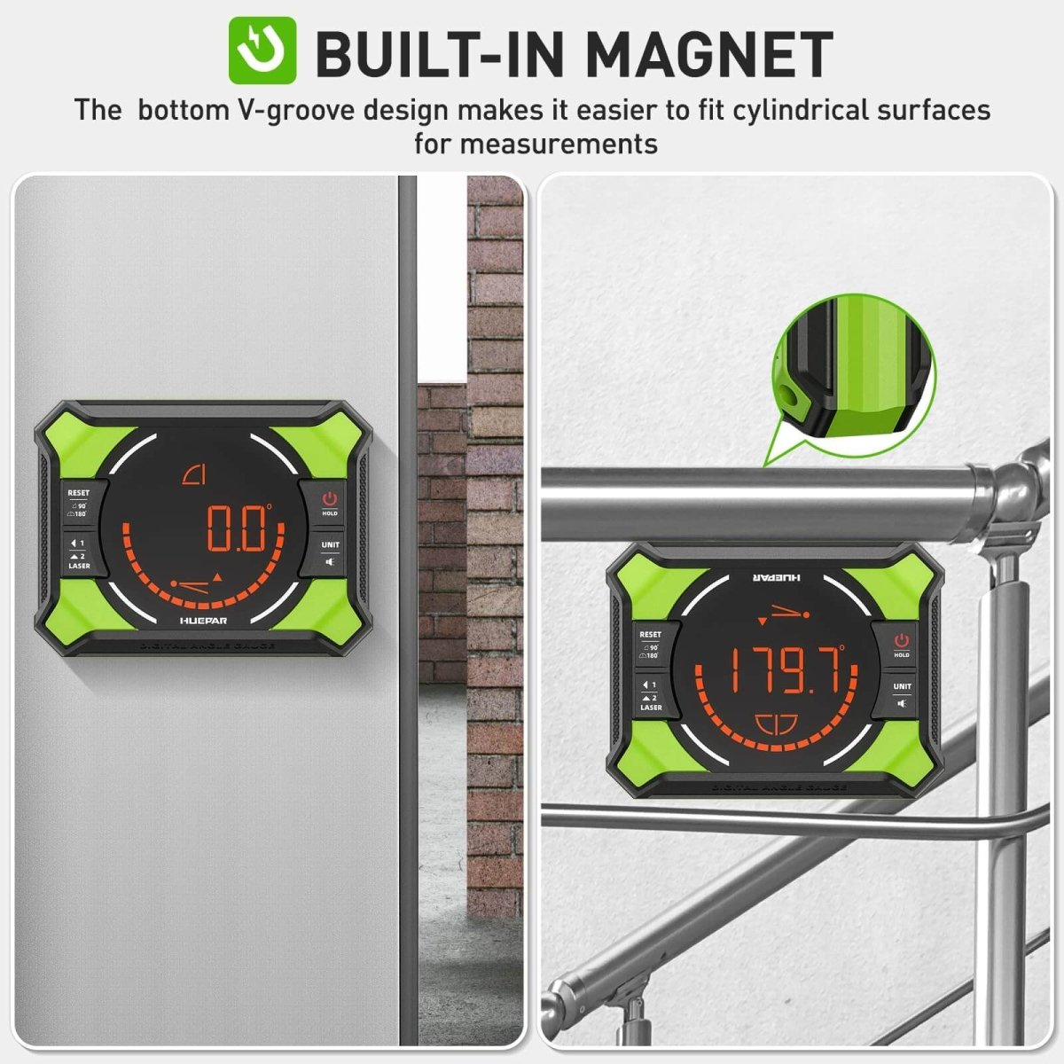 Huepar AG2L - Laser Level with Digital Angle Gauge - HUEPAR DE