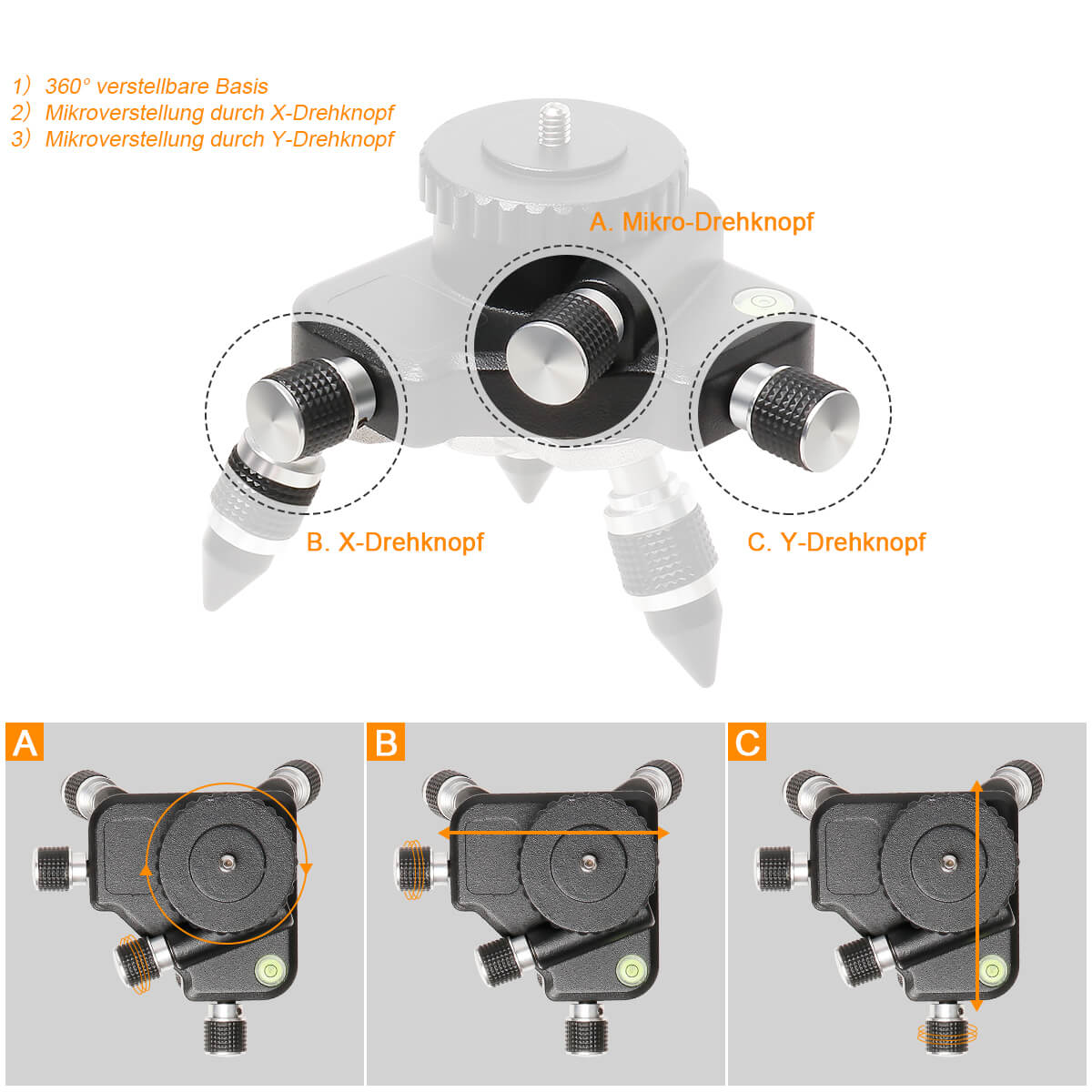 Huepar AT2 - Funktionen für Einstellbaren Adapter - HUEPAR DE