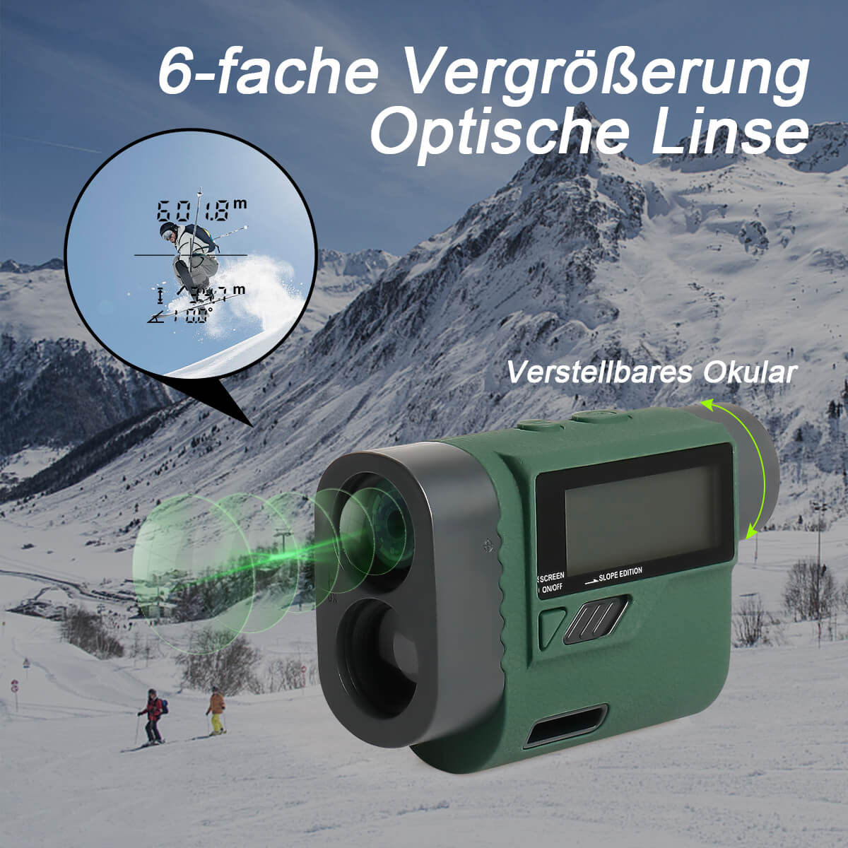 Huepar HLR1000 - 1000M LCD Golf Entfernungsmesser - HUEPAR DE