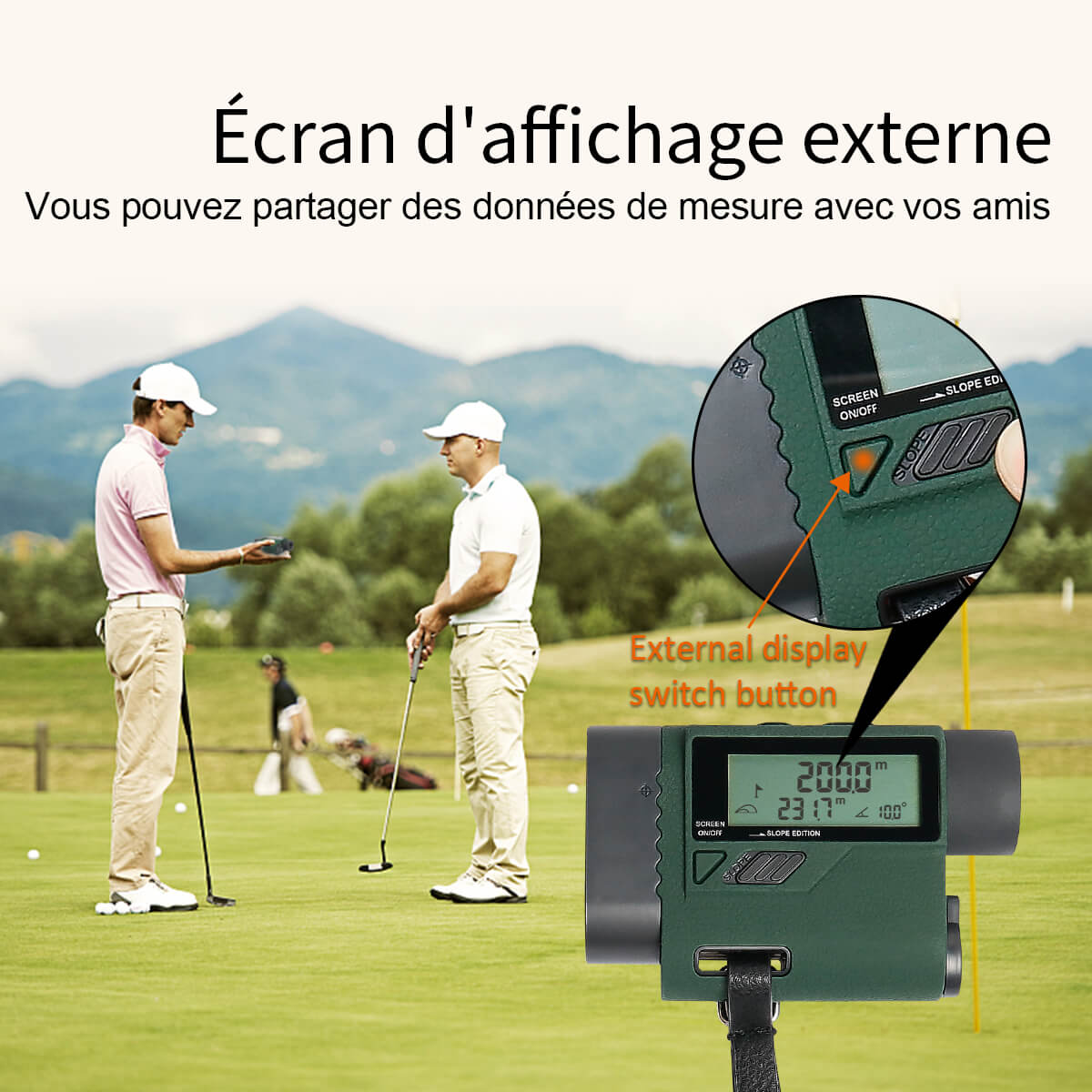 Huepar HLR1000 - 1000M LCD Golf Entfernungsmesser - HUEPAR DE