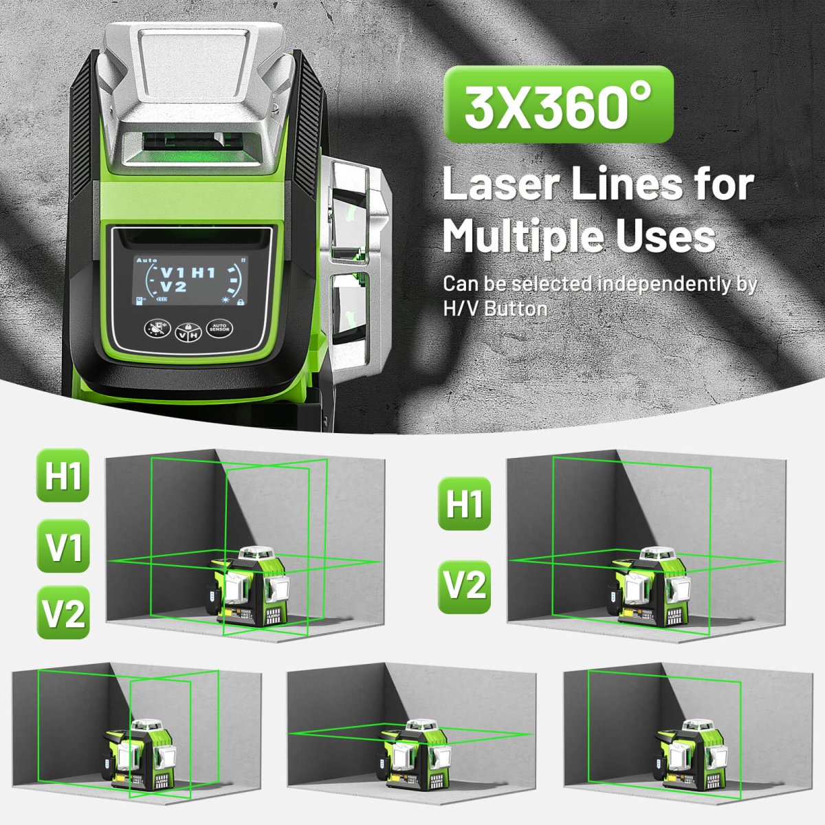 Huepar HX03CG Laserniveau - HUEPAR DE