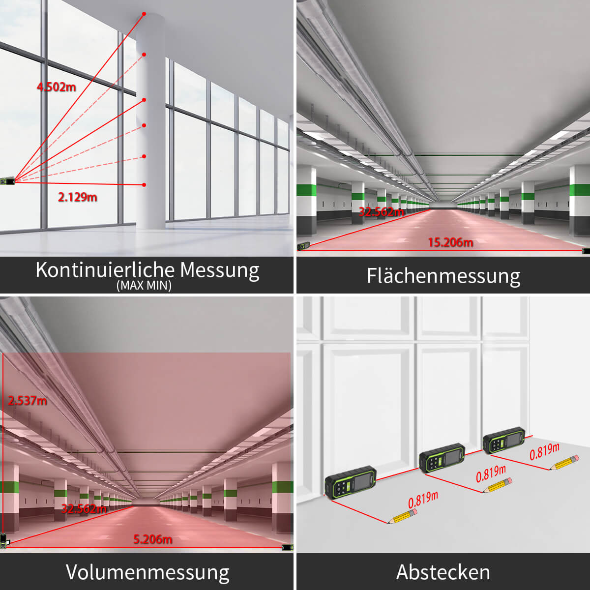 Huepar LM200C - 200M Laser Entfernungsmesser - HUEPAR DE