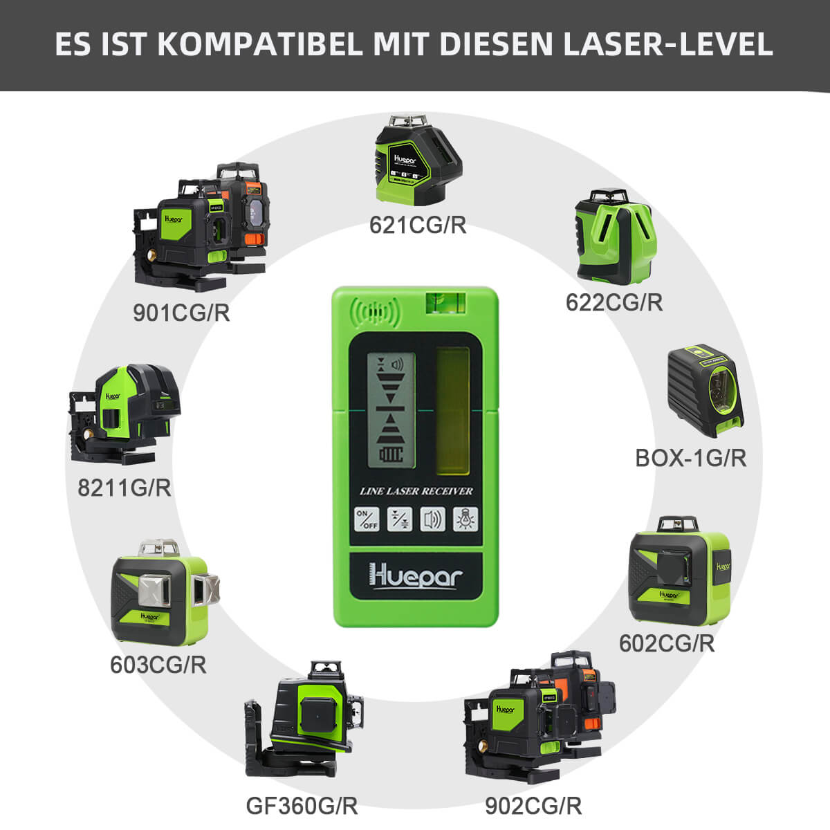 Huepar LR5RG Laserdetektor - HUEPAR DE