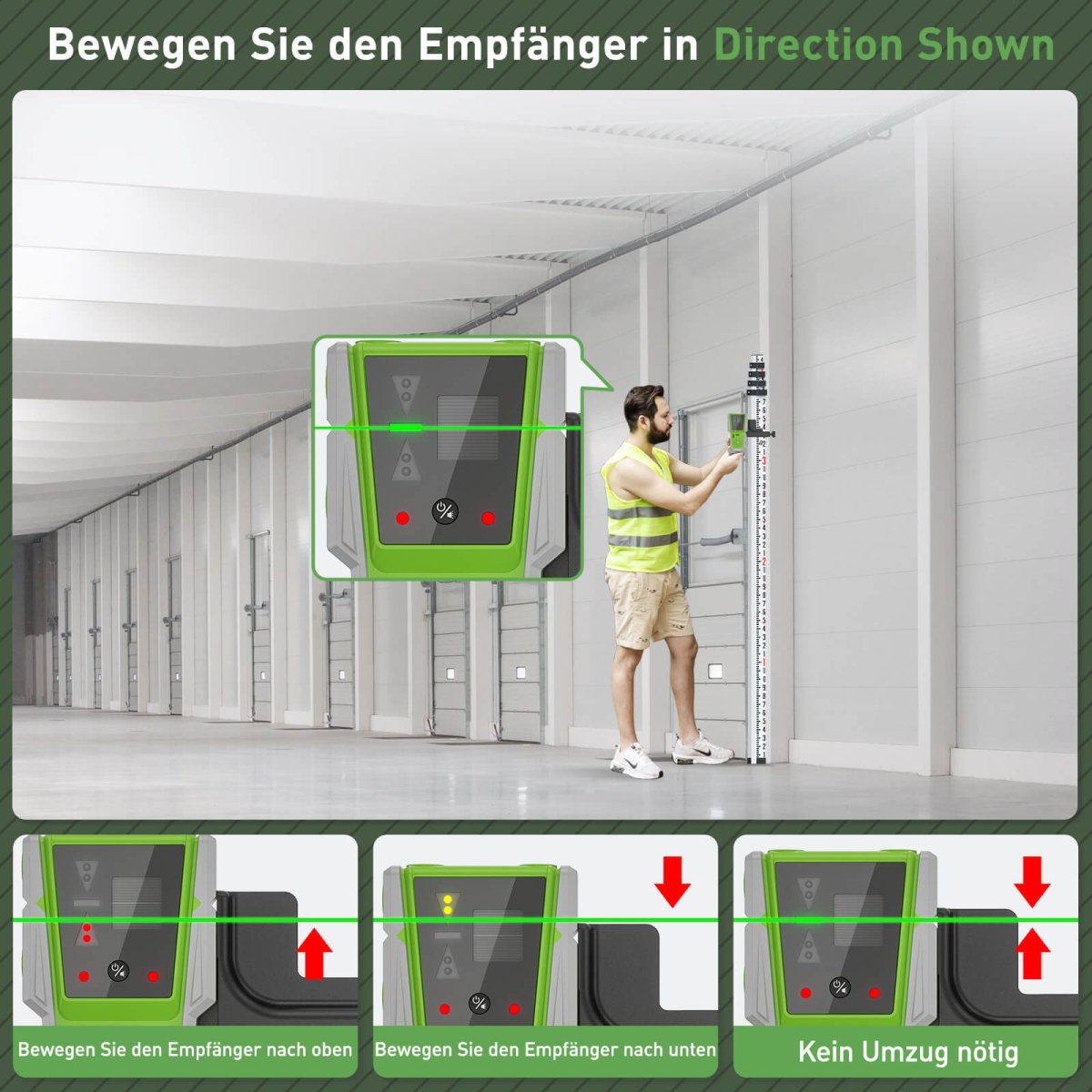 Huepar LR8RG Laserdetektor - HUEPAR DE