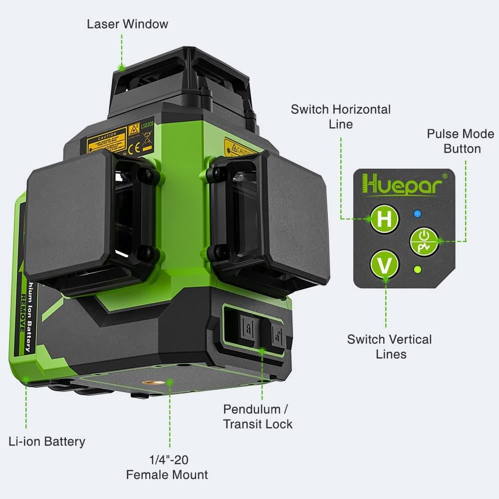 Huepar LS03CG Laserniveau - HUEPAR DE