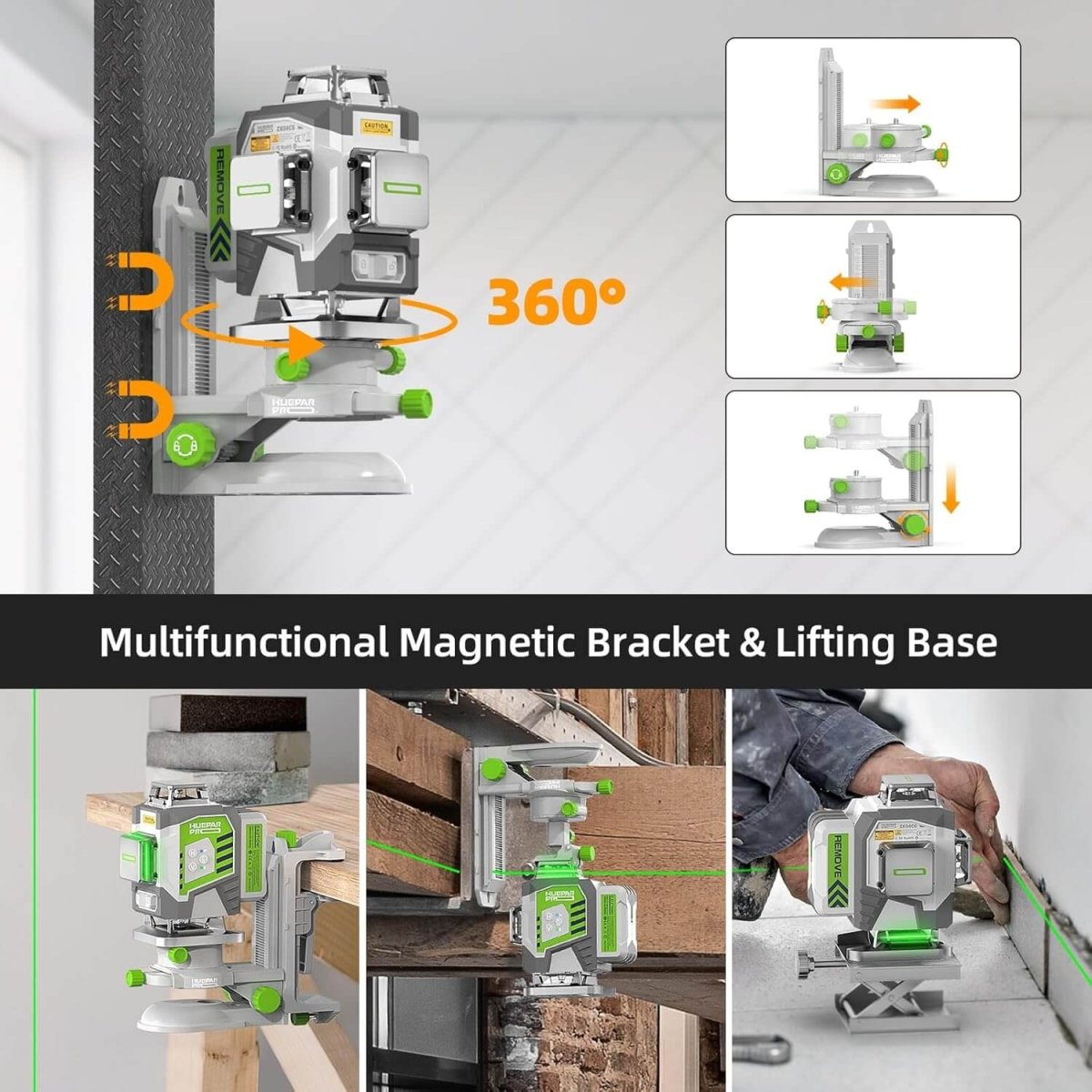 Huepar Pro ZK04CG Laserniveau - HUEPAR DE