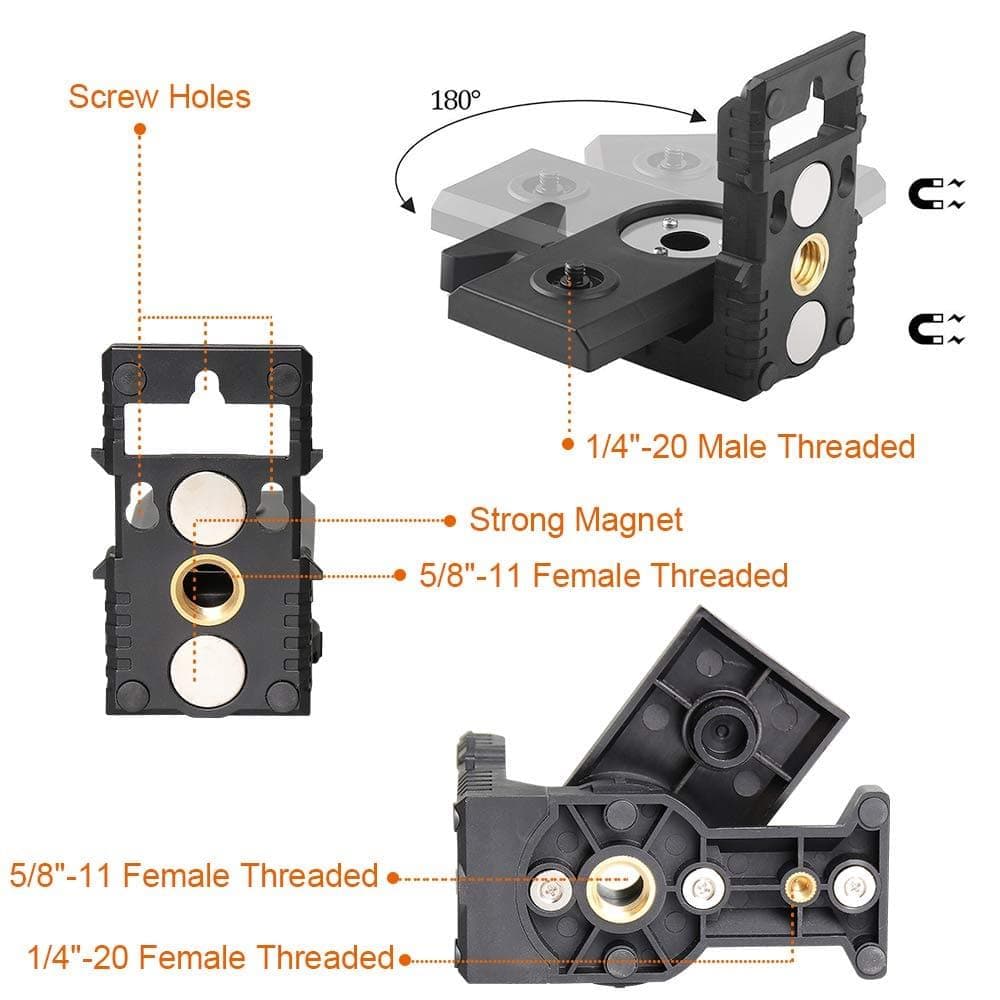 Huepar PV3 - Feinabstimmung Halterung Laser Level Adapter - HUEPAR DE