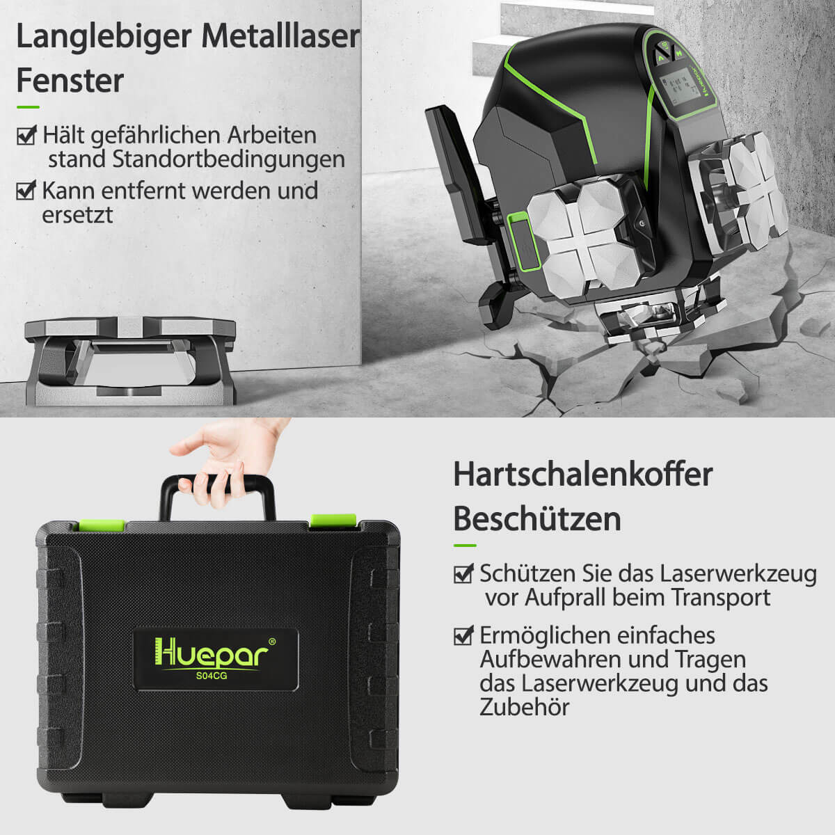 Huepar S04CG Laserniveau - HUEPAR DE